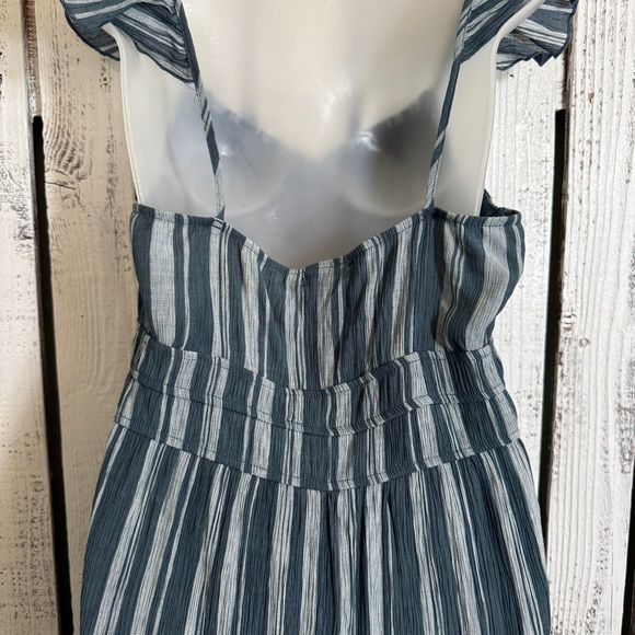 Striped Blue Midi Dress - Picture 7 of 12